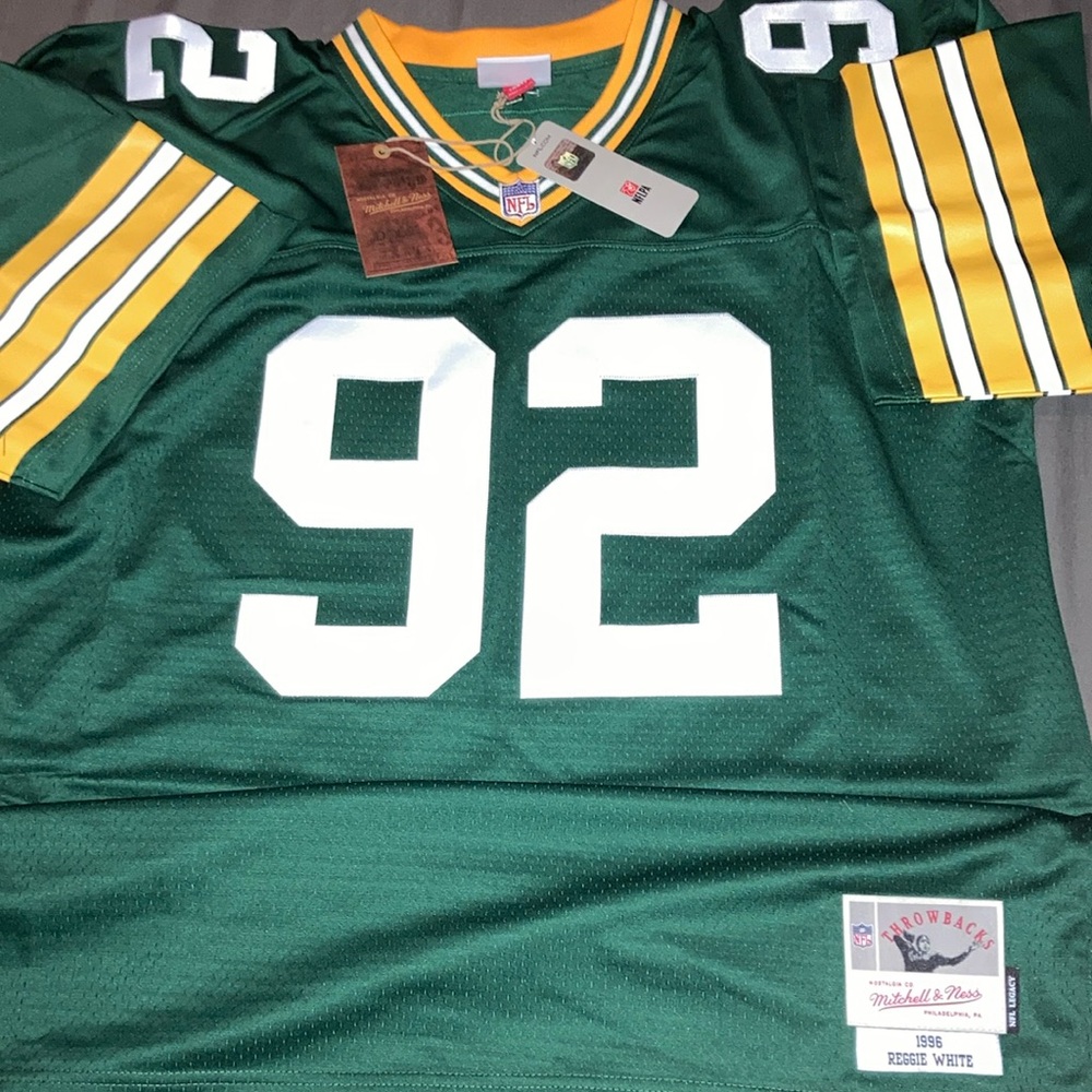 Green Bay Packers Reggie White Mitchell & Ness Throwback 1996 jersey. Sz XLT (48